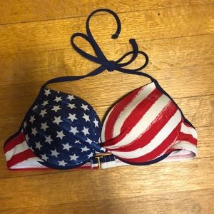 American Flag Bikini Top